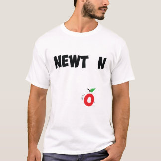 T-shirt Conception des textes de gravité d'Isaac Newton