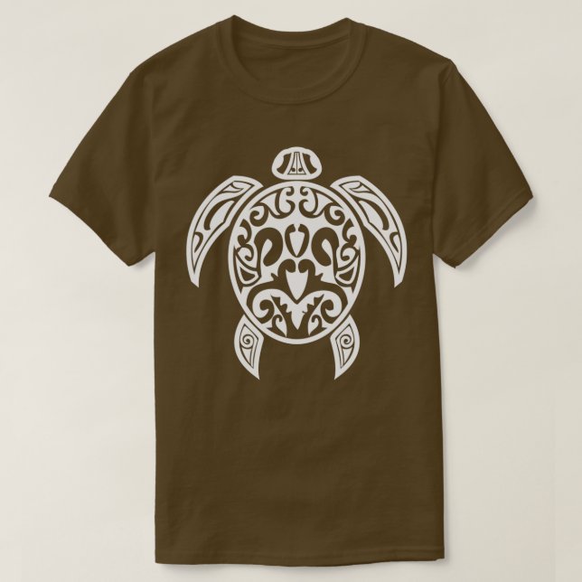 T-shirt Conception des tortues tribales (Design devant)