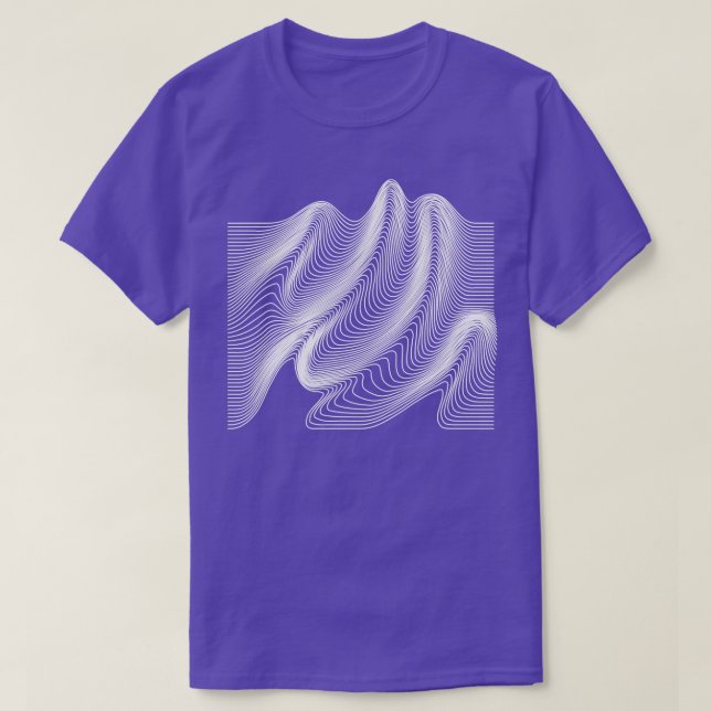 T-shirt conception des vagues 1 (Design devant)
