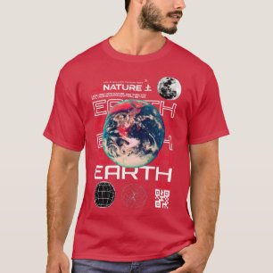 T-shirt Conception des vêtements de rue Earth