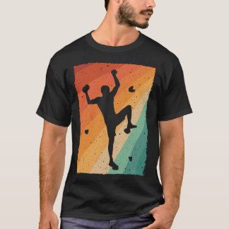 T-shirt Conception d'escalade de blocs vintage pour hommes