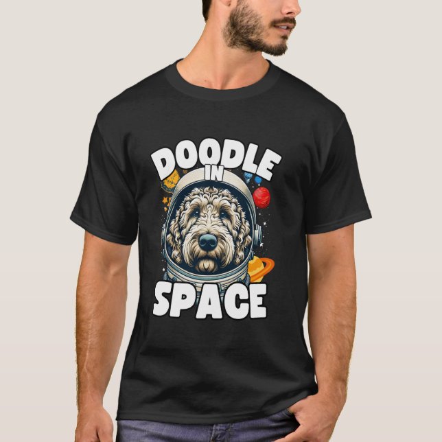 T-shirt Conception d'espace de Labradoodle drôle amateur d (Devant)