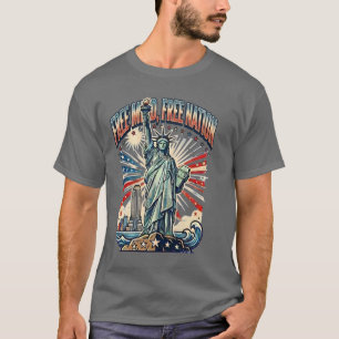 T-shirt Conception d'esprit libre nation libre