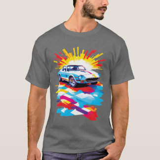 T-shirt Conception d'esthétique de voiture rétro garçon de