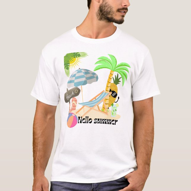 T-shirt conception d'été (Devant)