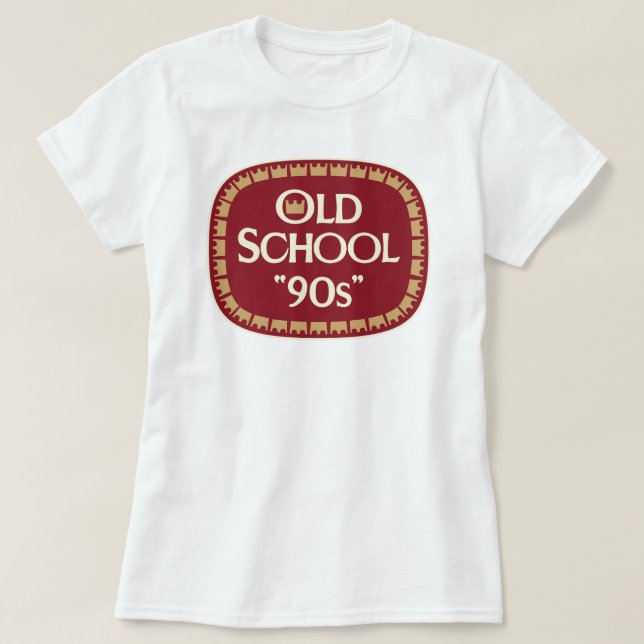 T-shirt Conception d'étiquette de malt liquor Old School 9 (Design devant)
