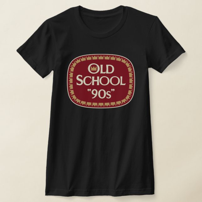 T-shirt Conception d'étiquette de malt liquor Old School 9 (Poser)