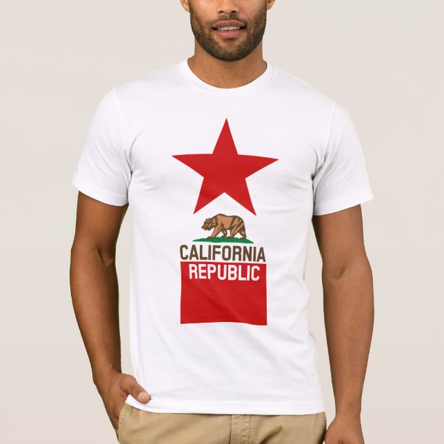 T-shirt Conception d'étoile de drapeau d'état de (Devant)