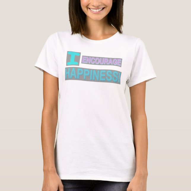 T-shirt Conception d'expression mignonne "Encourager le bo (Devant)