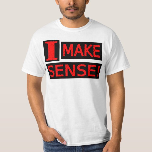 T-shirt Conception d'expression mignonne "Rendre logique"  (Devant)