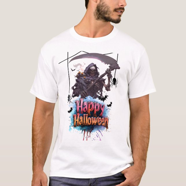 T-shirt conception d'Halloween (Devant)