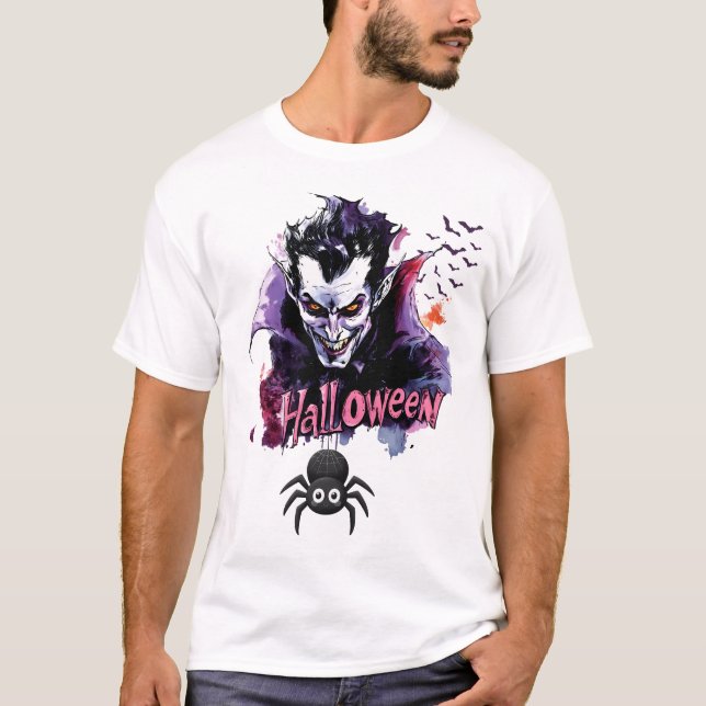 T-shirt conception d'Halloween (Devant)