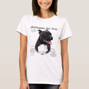 T-shirt Conception d'histoire de bull-terrier du