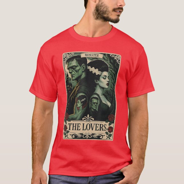 T-shirt Conception d'horreur du monstre de Frankenstein po (Devant)
