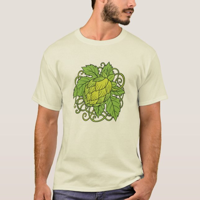 T-shirt Conception d'houblon (la pièce en t de l'amant de (Devant)