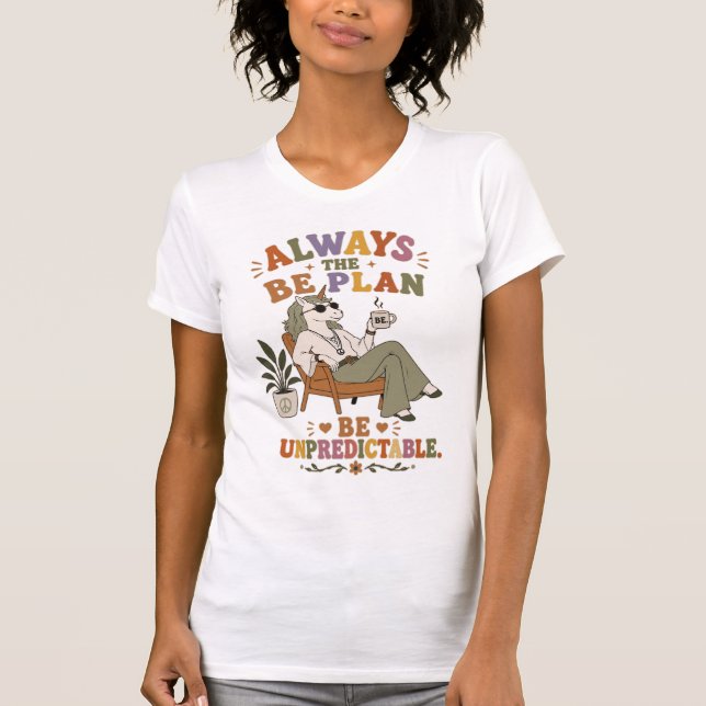 T-shirt Conception d'humour de licorne hippie pour les esp (Devant)