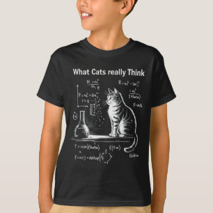 T-shirt Conception d'humour de physique de chat drôle Ce q