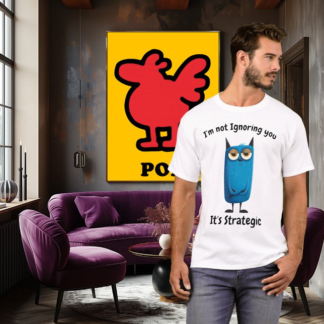 T-shirt Conception d'humour originale de chat bleu drôle (Créateur téléchargé)