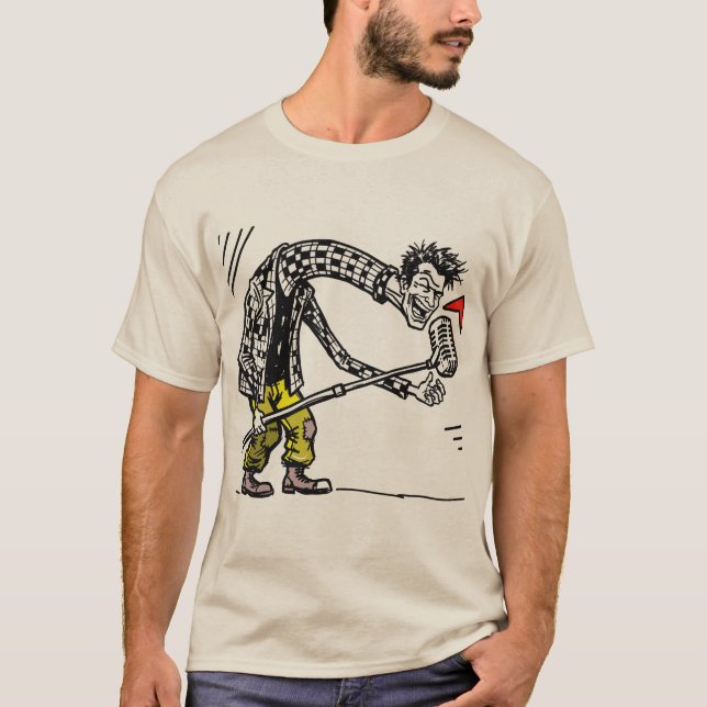 T-shirt Conception d'illustration d'art chantant néo-expre (Devant)