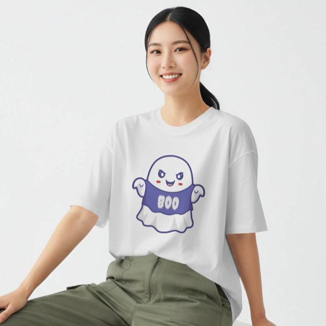 T-shirt Conception d'illustration de fantôme effrayant drô (Créateur téléchargé)