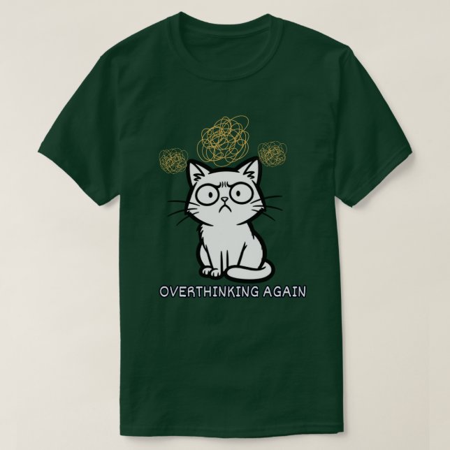 T-shirt Conception d'illustration de l'humeur du chat qui  (Design devant)