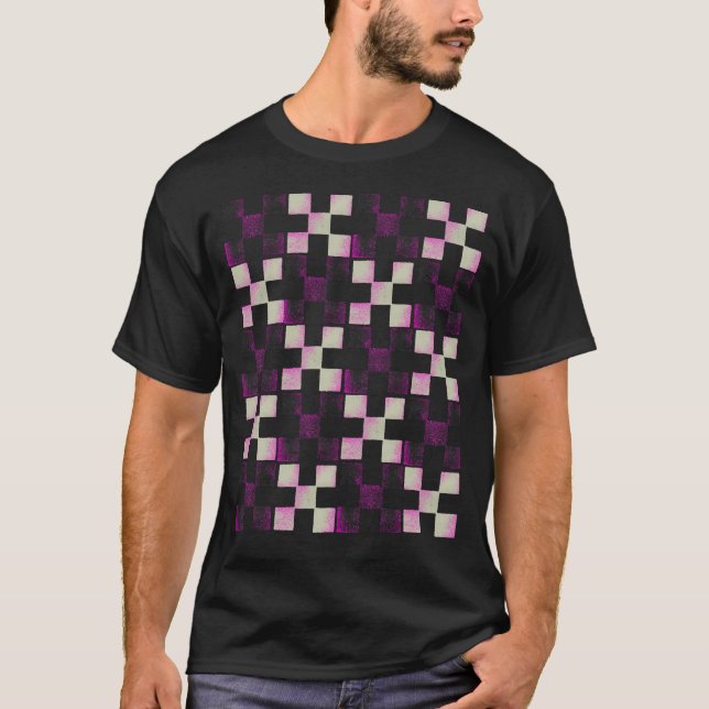 T-shirt Conception d'image de puzzle (Devant)