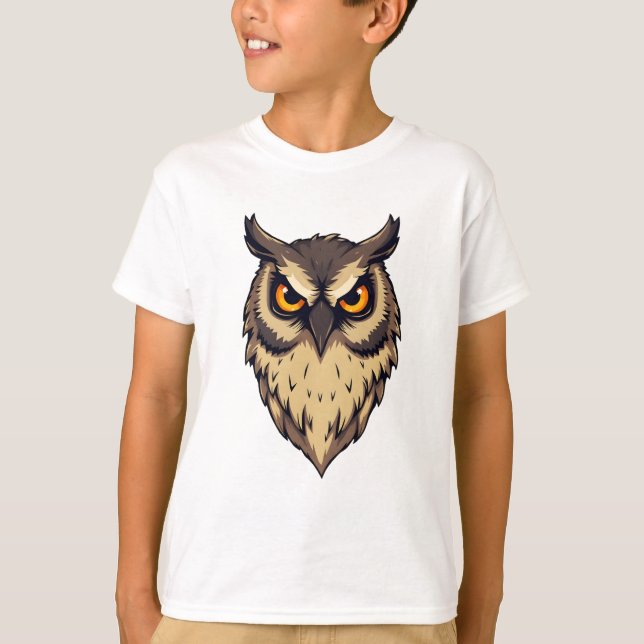 T-shirt Conception d'impression de Owl (Devant)