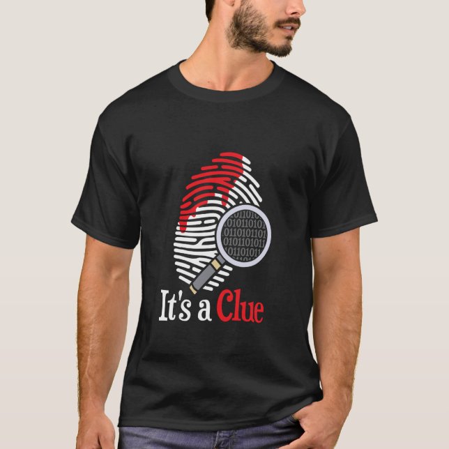 T-shirt Conception d'indice d'empreinte digitale d'amant d (Devant)