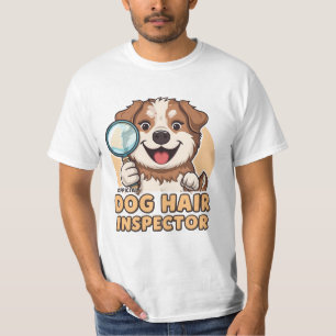 T-shirt Conception d'inspecteur de poils de chien drôle