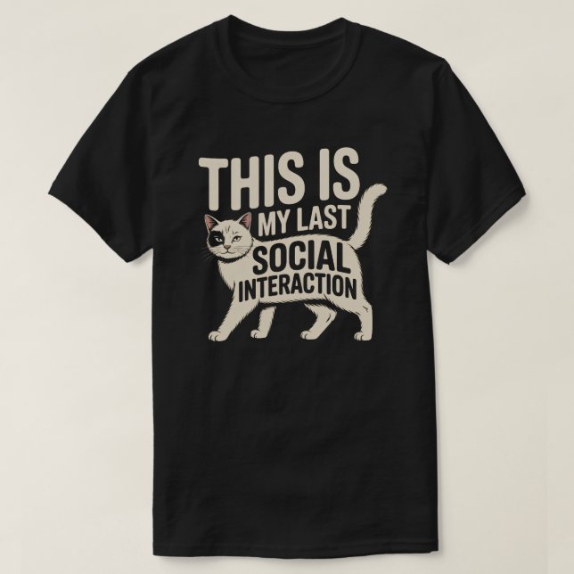 T-shirt Conception d'interaction sociale dernière minimale (Design devant)
