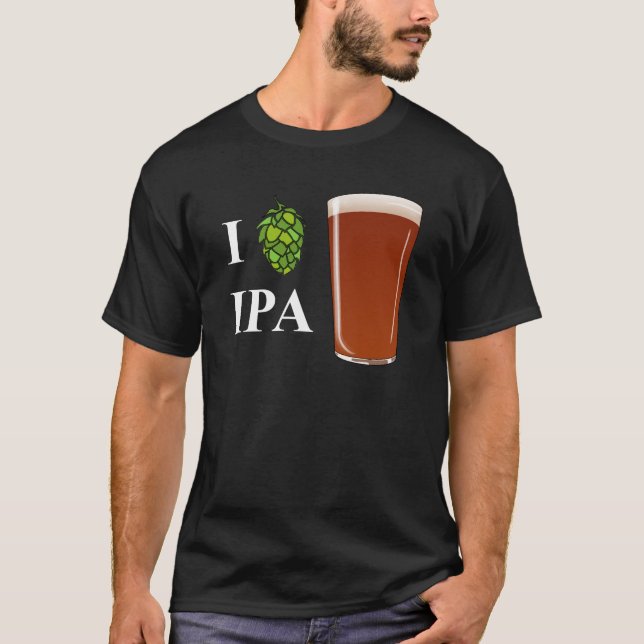 T-shirt Conception d'IPA du "houblon" I (Devant)