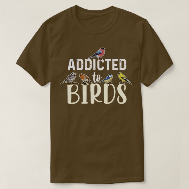T-shirt Conception d'oiseaux pour un expert en oiseaux (Design devant)