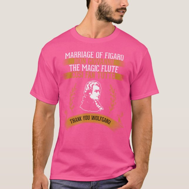 T-shirt Conception d'opéra Mozart (Devant)
