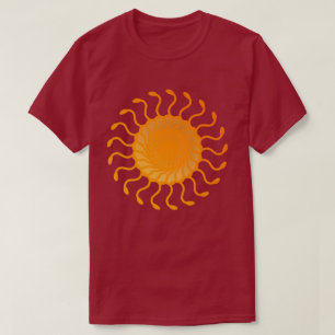 T-shirt Conception d'ornement solaire