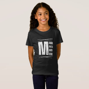 T-Shirt Conception d'ours de lune d'humeur Minimal Mama