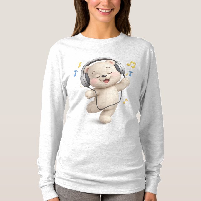 T-shirt Conception d'ours en peluche adorable et mignon (Devant)