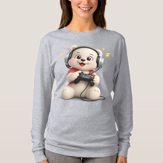 T-shirt Conception d'ours en peluche adorable et mignon (Devant)