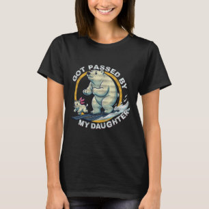 T-shirt Conception d'ours polaire de ski botté par ma fill