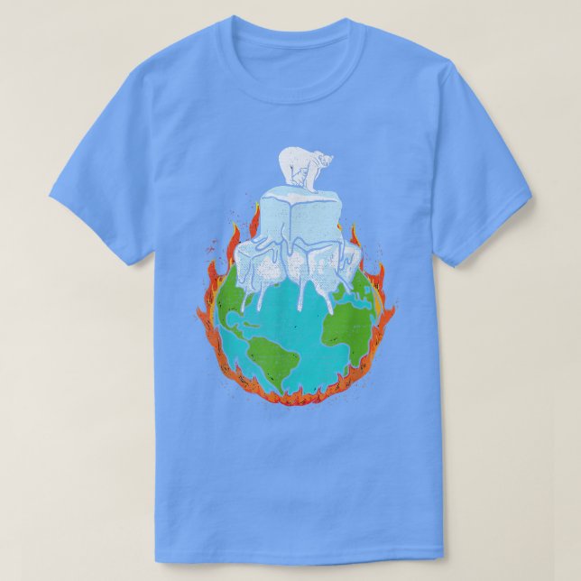 T-shirt Conception D'Ours Polaires Pour Le Changement Clim (Design devant)