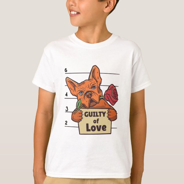 T-shirt Conception drôle d'amant de bouledogue français (Devant)