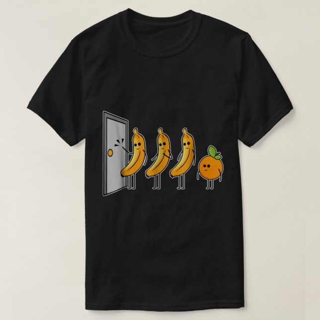 T-shirt Conception drôle de banane toc toc (Design devant)