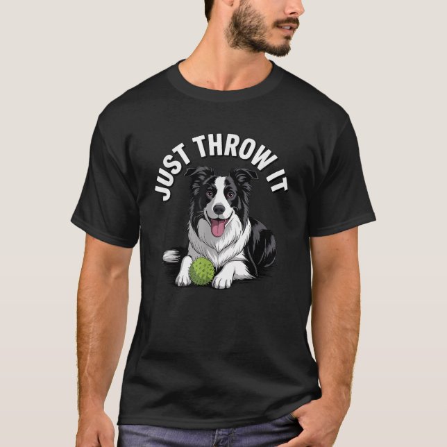 T-shirt Conception drôle de Border Collie pour hommes femm (Devant)