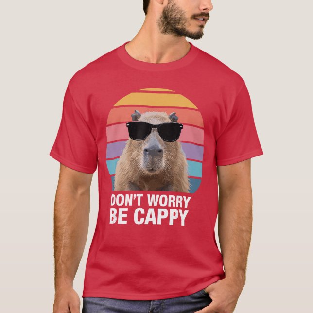 T-shirt Conception drôle de capybara pour hommes femmes ad (Devant)