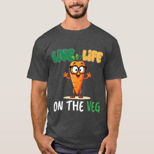T-shirt Conception drôle de carotte à base de plantes avec