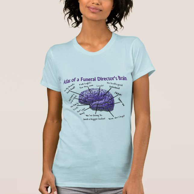 T-shirt Conception drôle de cerveau de directeur des (Devant)
