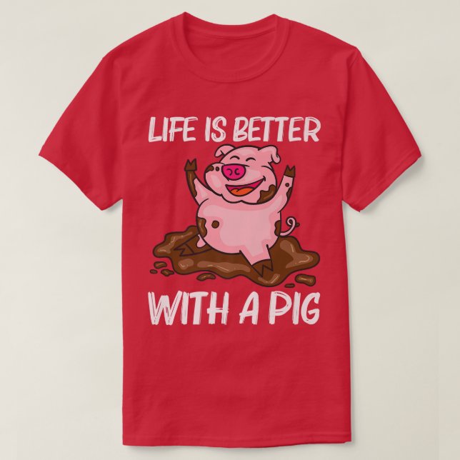 T-shirt Conception Drôle De Cochon Pour Hommes Femmes Ferm (Design devant)