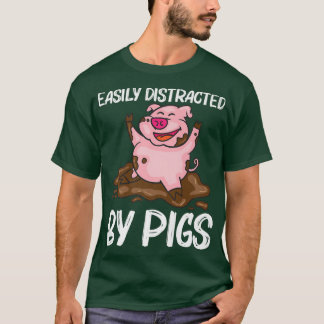 T-shirt Conception Drôle De Cochon Pour Hommes Femmes Ferm