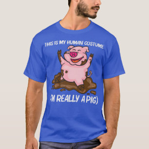 T-shirt Conception Drôle De Cochon Pour Hommes Femmes Ferm