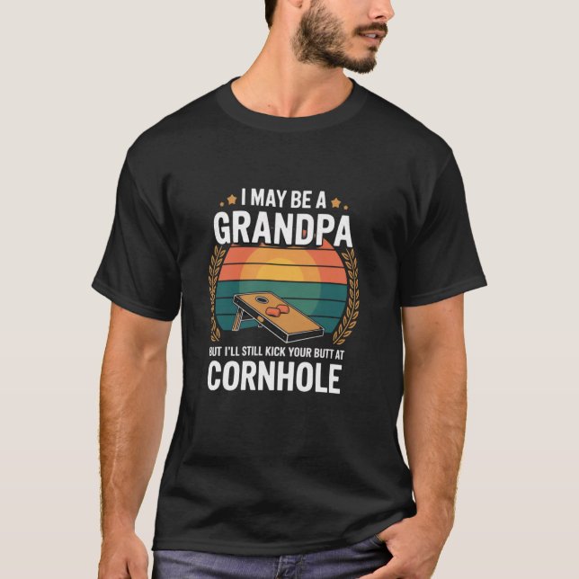T-shirt Conception drôle de Cornhole pour les hommes Grand (Devant)