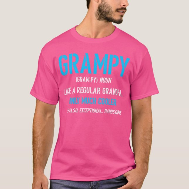 T-shirt Conception drôle de définition de Papy famille (Devant)